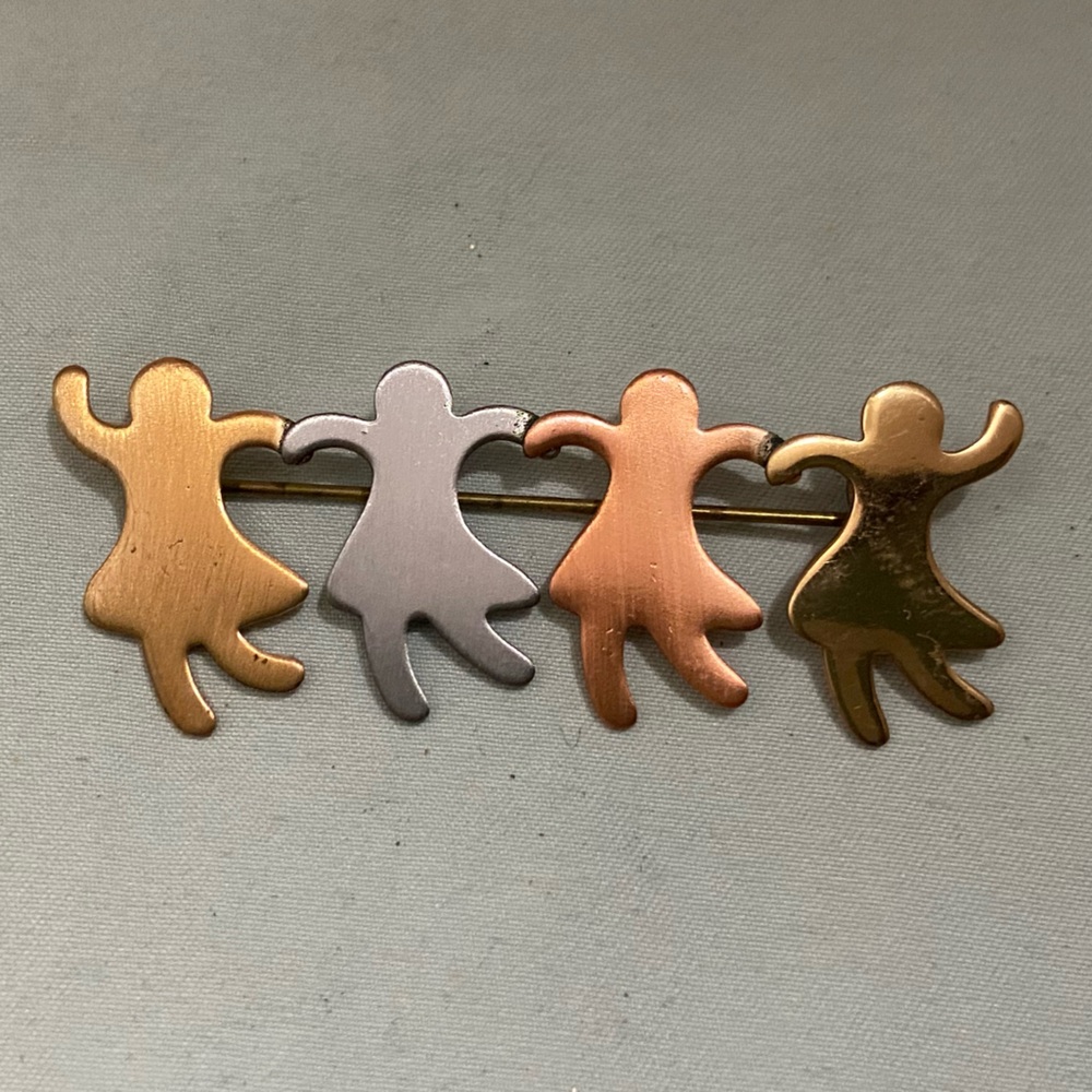 Gold and Silver Artistic Brooches Jewelry Collection